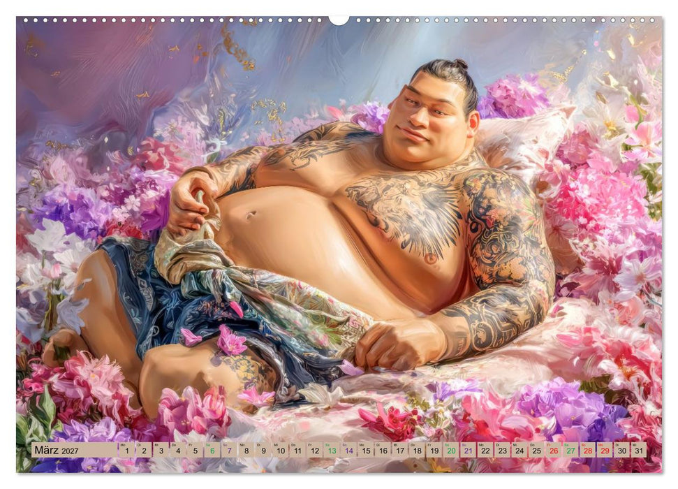Sumoringer - Humorvolle Karikaturen (CALVENDO Premium Wandkalender 2027)
