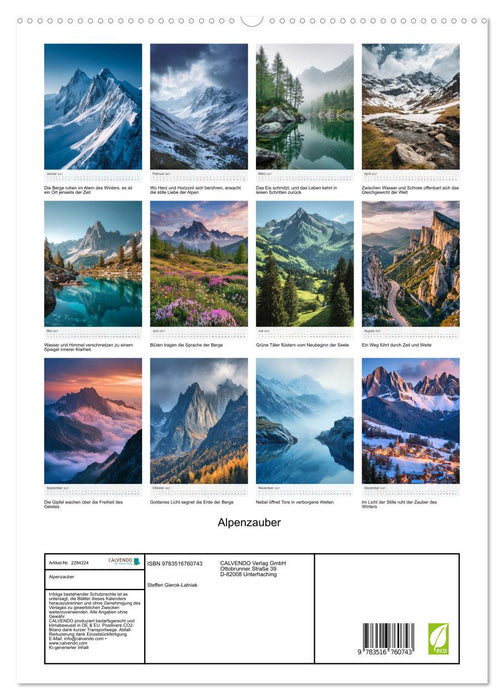 Alpenzauber (CALVENDO Premium Wandkalender 2027)