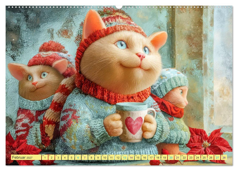 Herzpoesie - Digitale Kunstwerke (CALVENDO Wandkalender 2027)