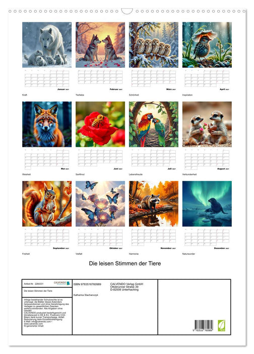 Die leisen Stimmen der Tiere (CALVENDO Wandkalender 2027)