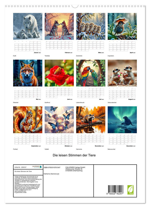 Die leisen Stimmen der Tiere (CALVENDO Premium Wandkalender 2027)