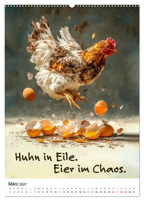 Ei Kalender - das größte Ei-Spektakel seit Beginn der Zeitrechnung (CALVENDO Wandkalender 2027)