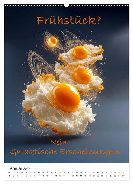 Ei Kalender - das größte Ei-Spektakel seit Beginn der Zeitrechnung (CALVENDO Premium Wandkalender 2027)