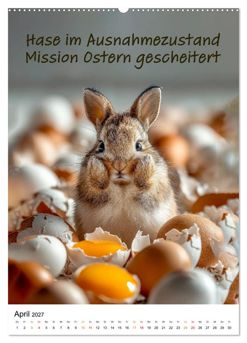 Ei Kalender - das größte Ei-Spektakel seit Beginn der Zeitrechnung (CALVENDO Premium Wandkalender 2027)