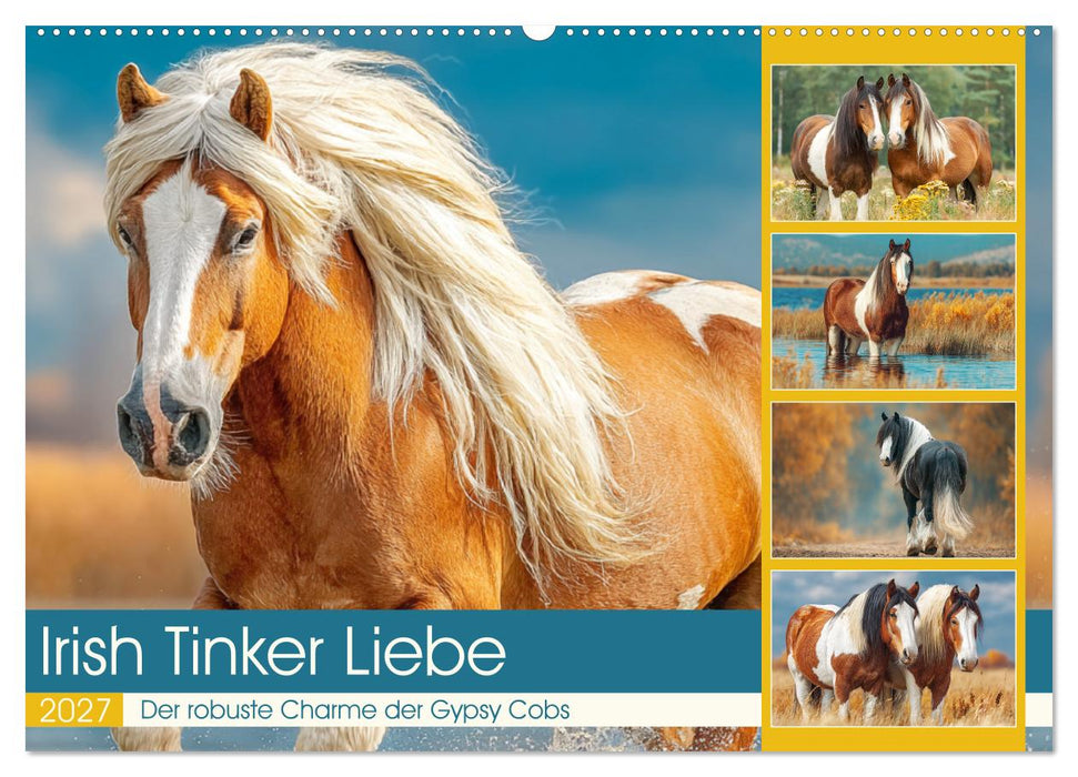 Irish Tinker Liebe. Der robuste Charme der Gypsy Cobs (CALVENDO Wandkalender 2027)