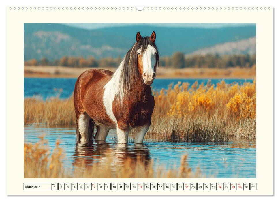 Irish Tinker Liebe. Der robuste Charme der Gypsy Cobs (CALVENDO Wandkalender 2027)
