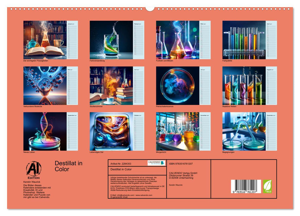 Destillat in Color (CALVENDO Premium Wandkalender 2027)