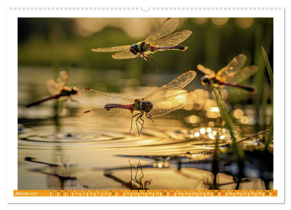 Prachtlibellen am Teich (CALVENDO Premium Wandkalender 2027)