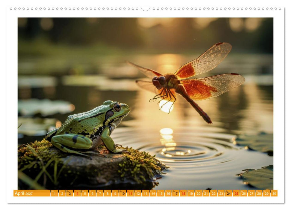 Prachtlibellen am Teich (CALVENDO Premium Wandkalender 2027)