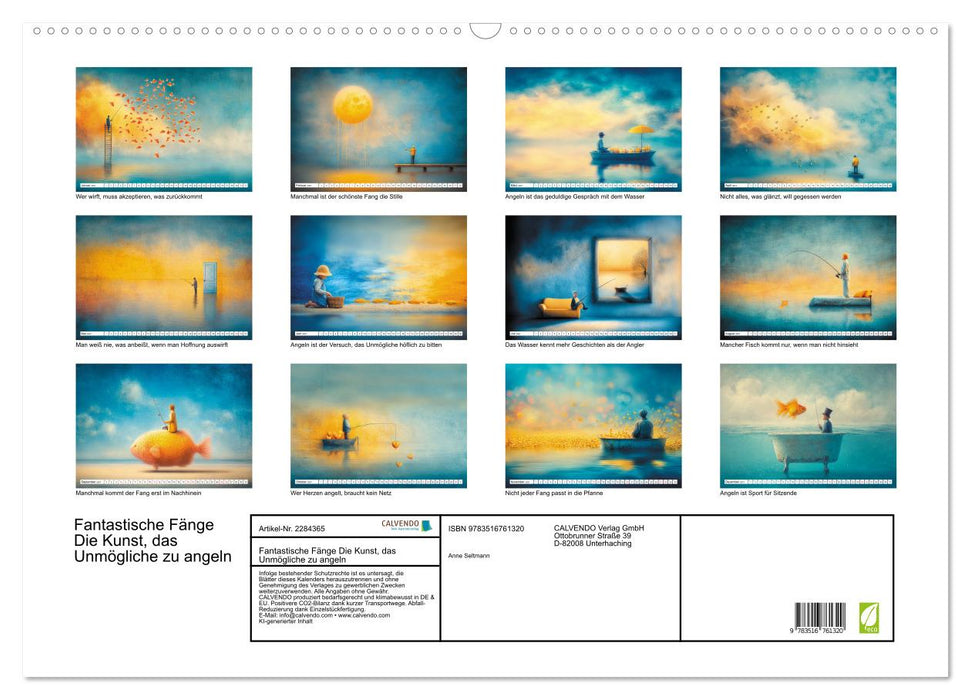 Fantastische Fänge Die Kunst, das Unmögliche zu angeln (CALVENDO Wandkalender 2027)