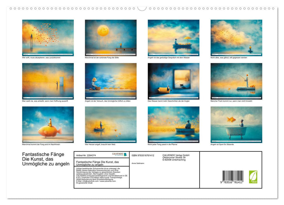 Fantastische Fänge Die Kunst, das Unmögliche zu angeln (CALVENDO Premium Wandkalender 2027)