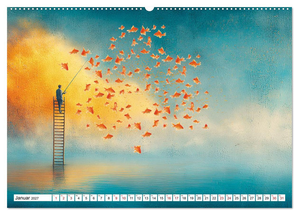 Fantastische Fänge Die Kunst, das Unmögliche zu angeln (CALVENDO Premium Wandkalender 2027)