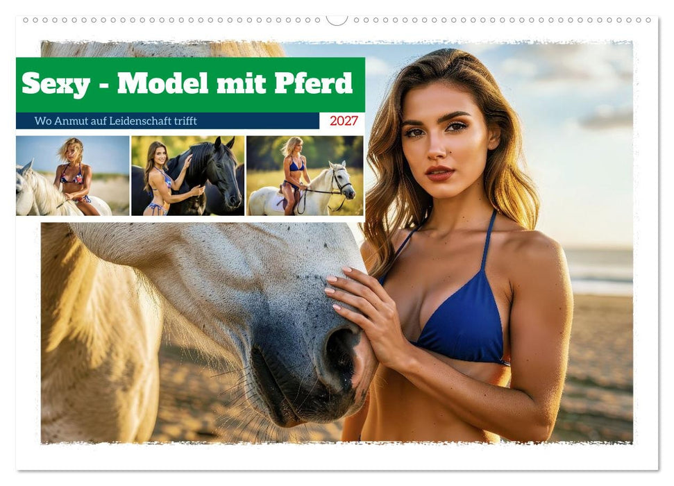 Sexy - Model mit Pferd (CALVENDO Wandkalender 2027)