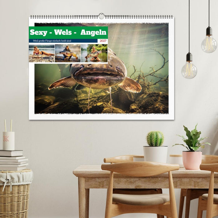 Sexy - Wels - Angeln (CALVENDO Wandkalender 2027)