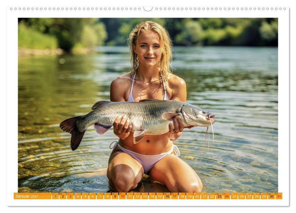 Sexy - Wels - Angeln (CALVENDO Wandkalender 2027)