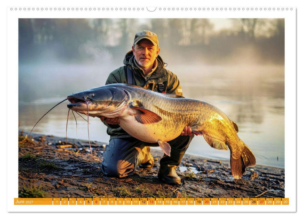 Sexy - Wels - Angeln (CALVENDO Premium Wandkalender 2027)