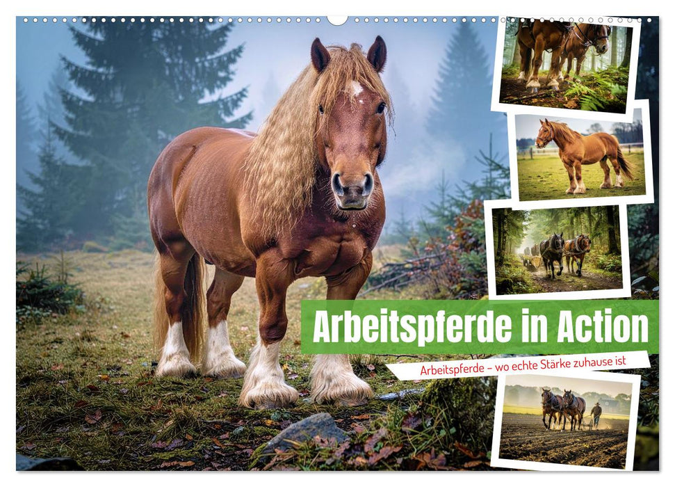 Arbeitspferde in Action (CALVENDO Wandkalender 2027)