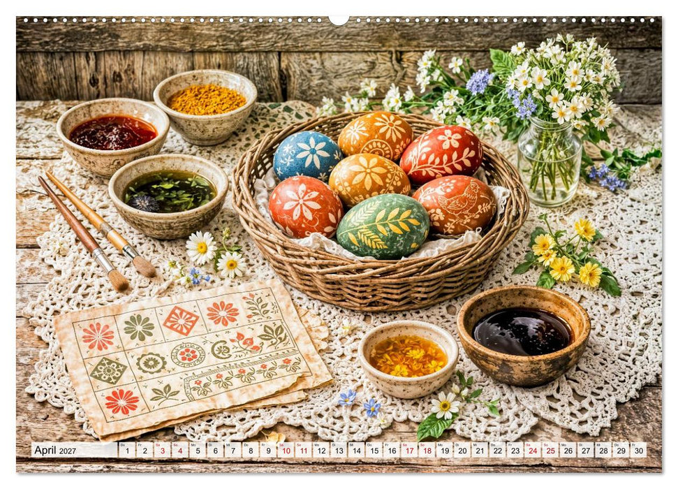 Alte Handwerkskünste - Sticken, Backen, Schneidern und Traditionen (CALVENDO Premium Wandkalender 2027)