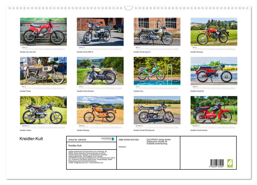 Kreidler-Kult (CALVENDO Wandkalender 2027)