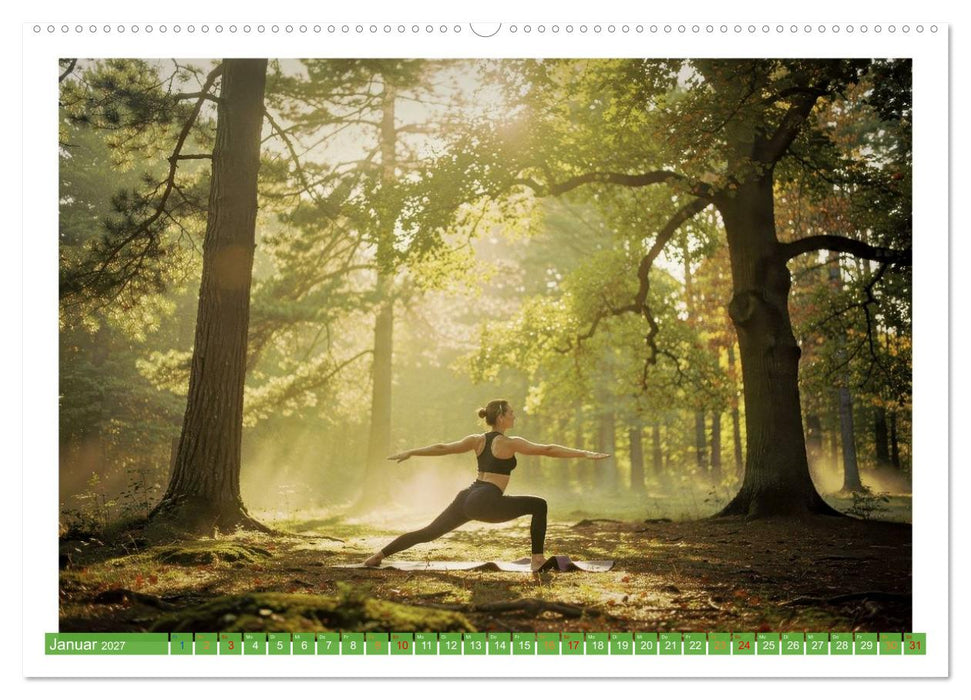 Yoga im Wald (CALVENDO Premium Wandkalender 2027)
