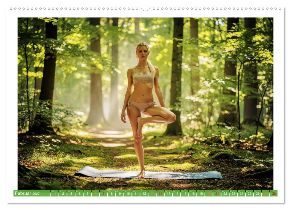 Yoga im Wald (CALVENDO Premium Wandkalender 2027)