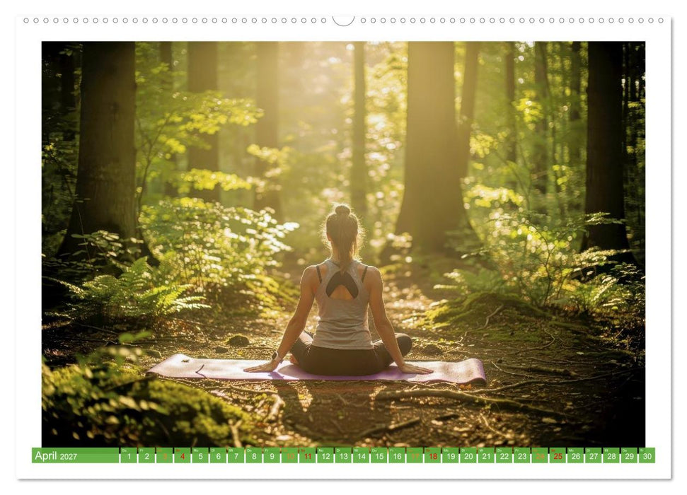 Yoga im Wald (CALVENDO Premium Wandkalender 2027)