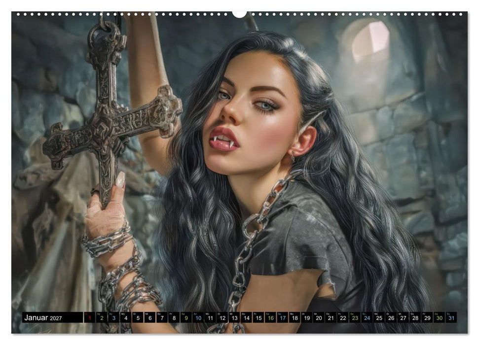 Vampire - Blutdurstige Nachtgestalten (CALVENDO Premium Wandkalender 2027)