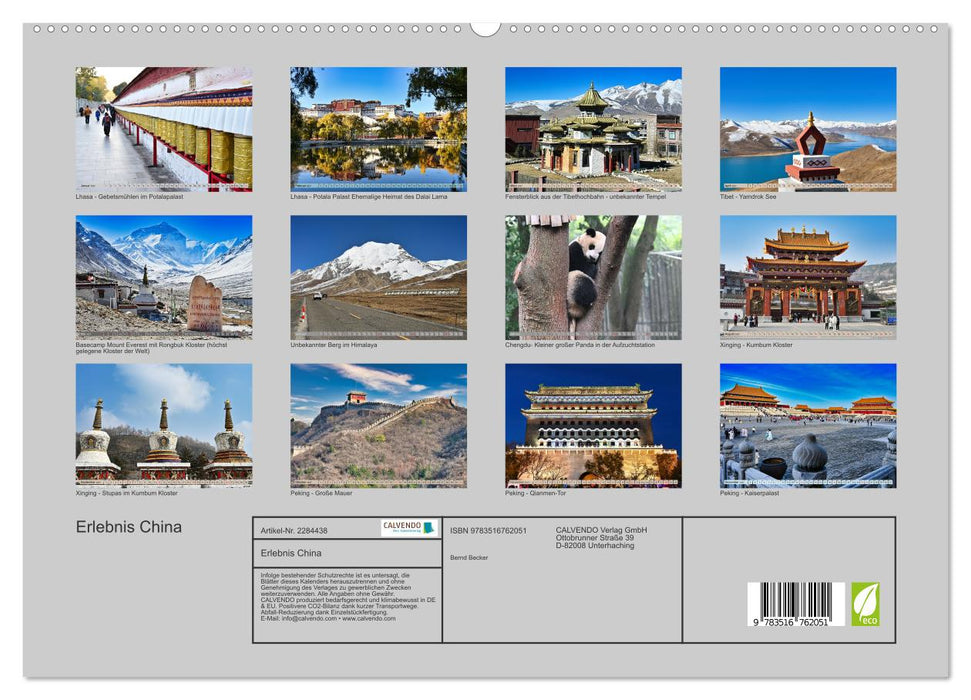 Erlebnis China (CALVENDO Premium Wandkalender 2027)