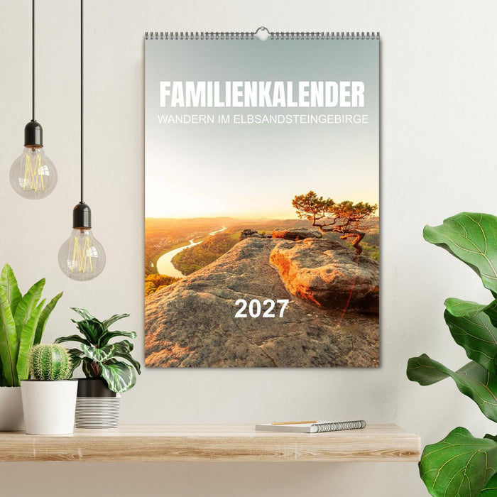 Familienkalender - Wandern im Elbsandsteingebirge (CALVENDO Wandkalender 2027)