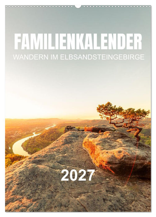 Familienkalender - Wandern im Elbsandsteingebirge (CALVENDO Wandkalender 2027)