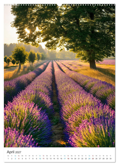 Der Sommer blüht violett (CALVENDO Premium Wandkalender 2027)
