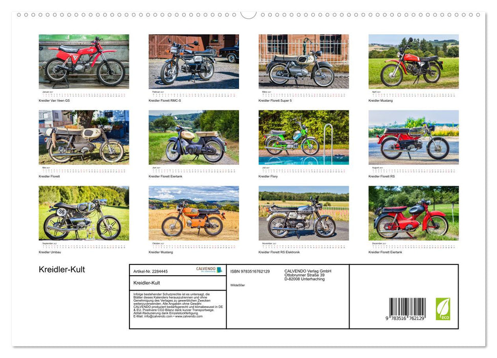 Kreidler-Kult (CALVENDO Premium Wandkalender 2027)