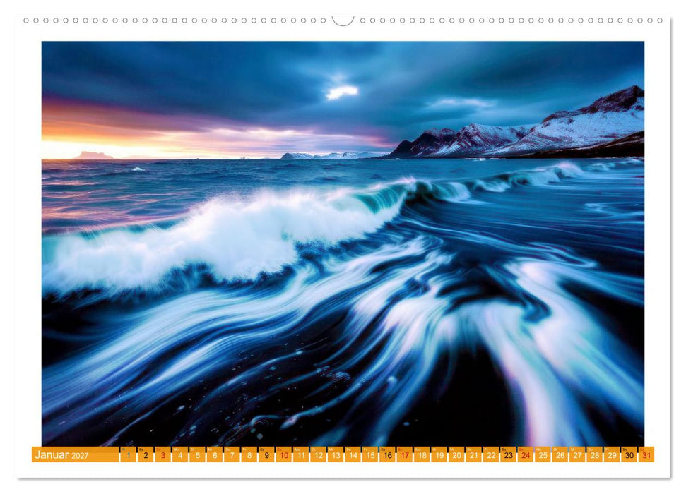 Langzeitbelichtung im hohen Norden (CALVENDO Premium Wandkalender 2027)