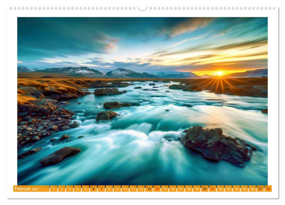 Langzeitbelichtung im hohen Norden (CALVENDO Premium Wandkalender 2027)