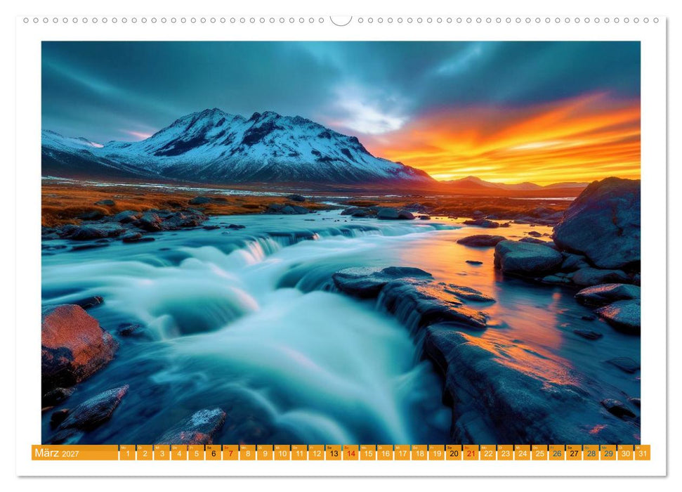 Langzeitbelichtung im hohen Norden (CALVENDO Premium Wandkalender 2027)