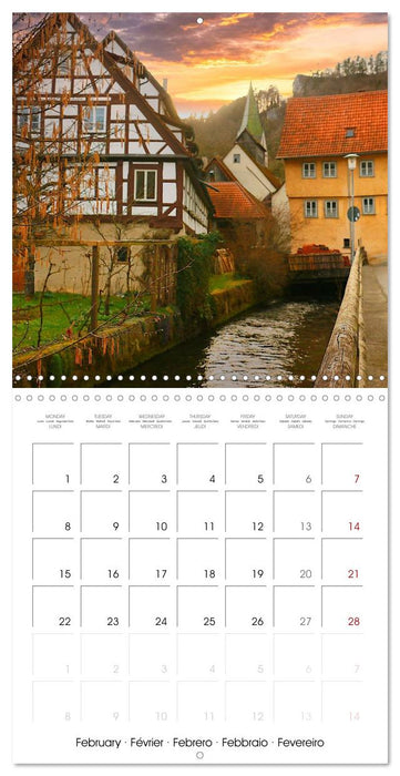 South Germany- Visiting the beautiful village Blaubeuren in the Swabian Alps (CALVENDO Monthly Calendar 2027)