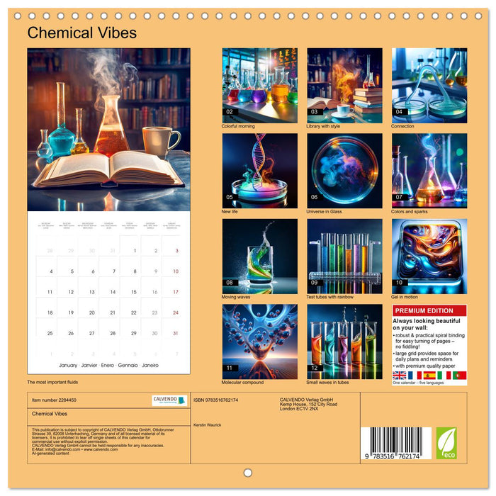 Chemical Vibes (CALVENDO Monthly Calendar 2027)