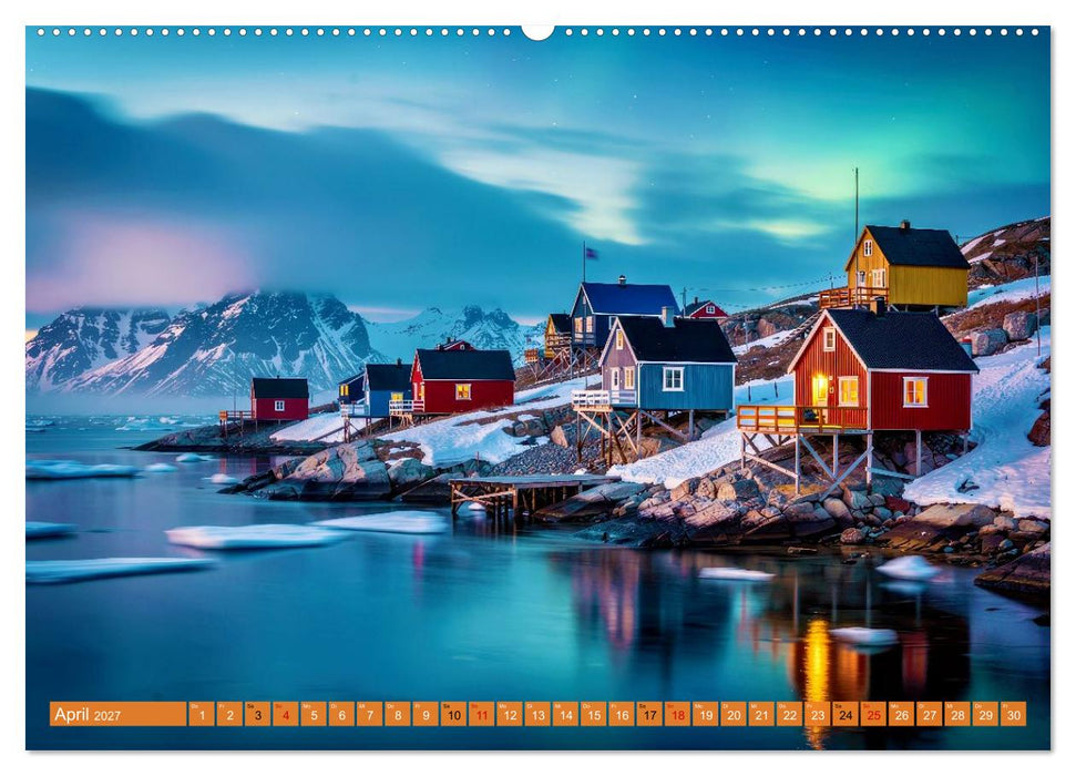 Langzeitbelichtung vor Grönland (CALVENDO Wandkalender 2027)