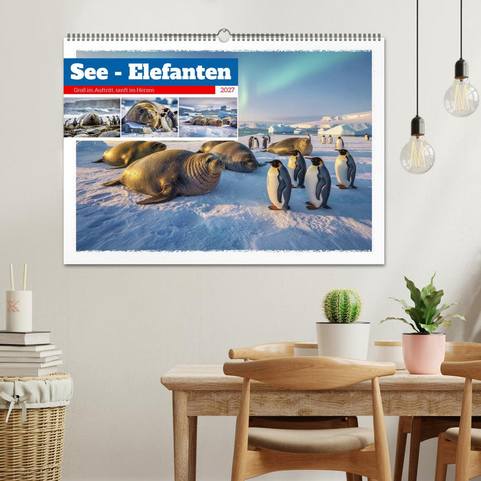See - Elefanten (CALVENDO Wandkalender 2027)