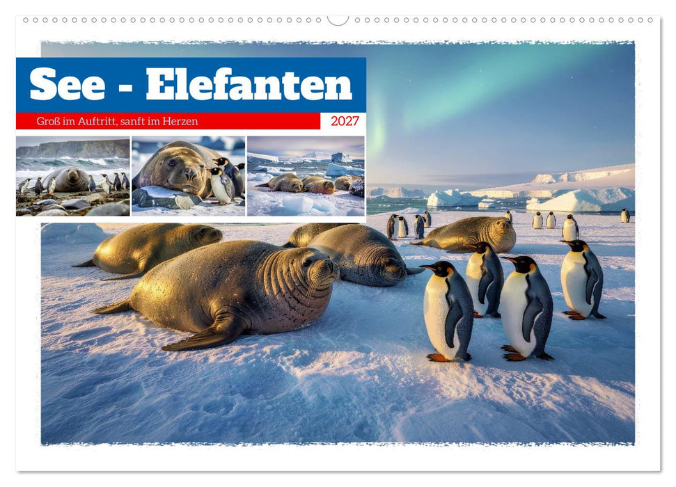 See - Elefanten (CALVENDO Wandkalender 2027)