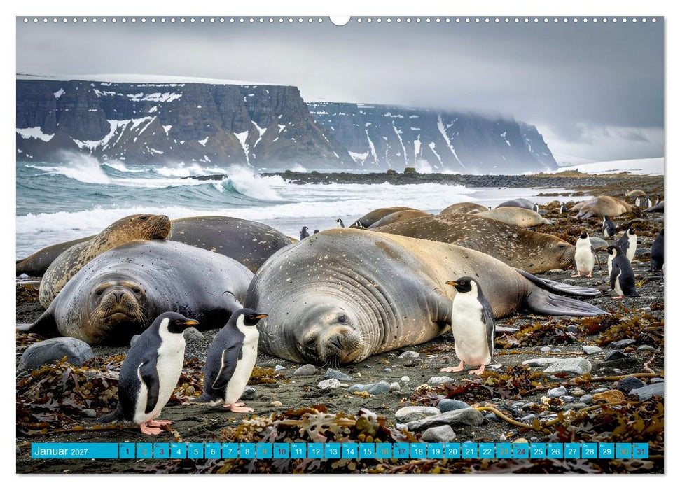 See - Elefanten (CALVENDO Wandkalender 2027)
