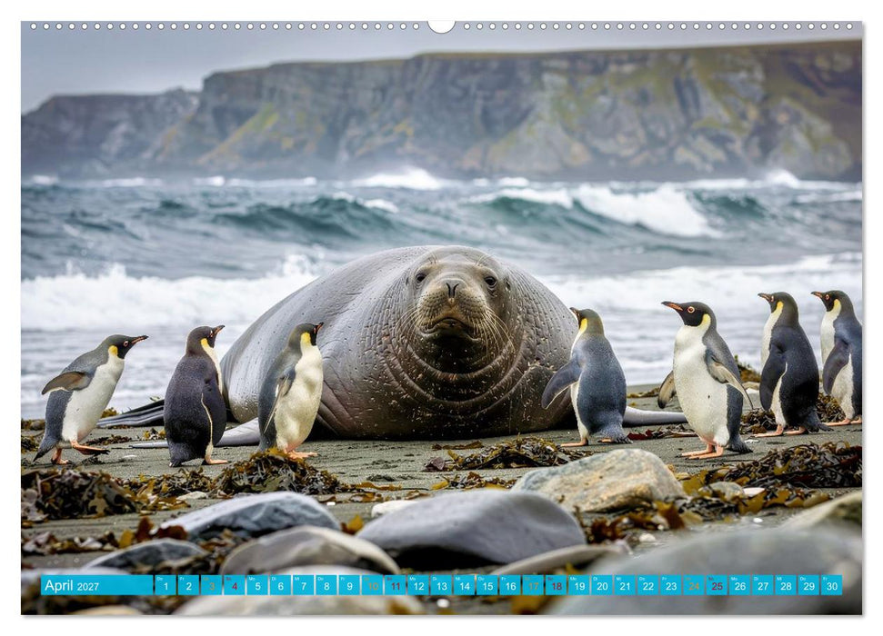 See - Elefanten (CALVENDO Wandkalender 2027)