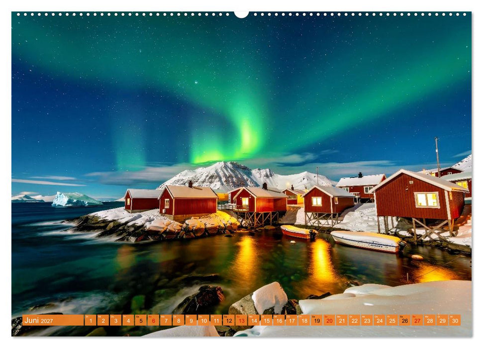 Langzeitbelichtung vor Grönland (CALVENDO Premium Wandkalender 2027)