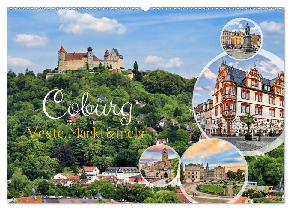 Coburg - Veste, Markt & mehr (CALVENDO Wandkalender 2027)