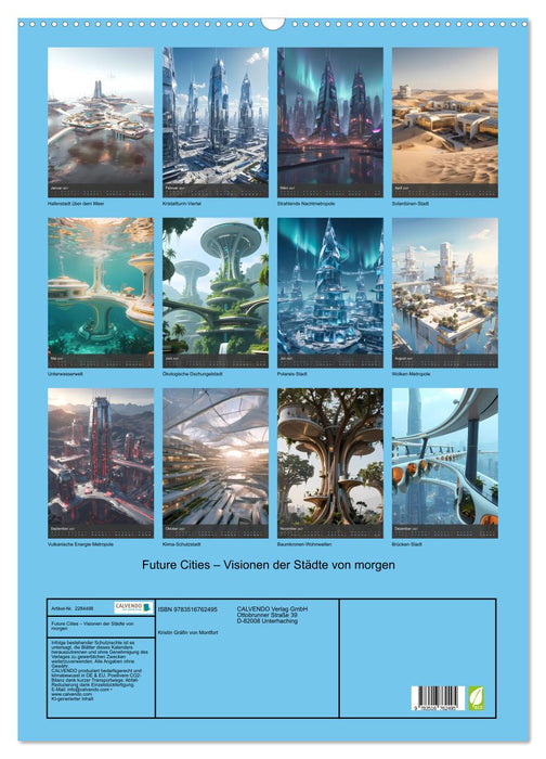 Future Cities – Visionen der Städte von morgen (CALVENDO Wandkalender 2027)