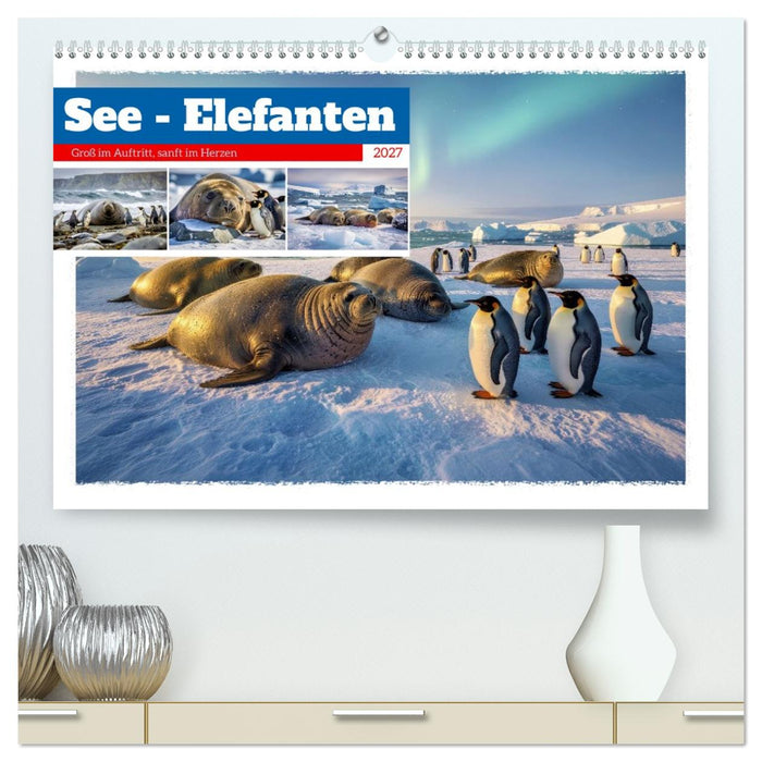 See - Elefanten (CALVENDO Premium Wandkalender 2027)