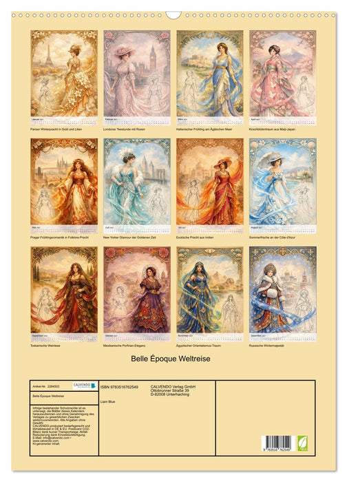 Belle Époque Weltreise (CALVENDO Wandkalender 2027)