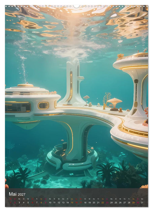 Future Cities – Visionen der Städte von morgen (CALVENDO Premium Wandkalender 2027)