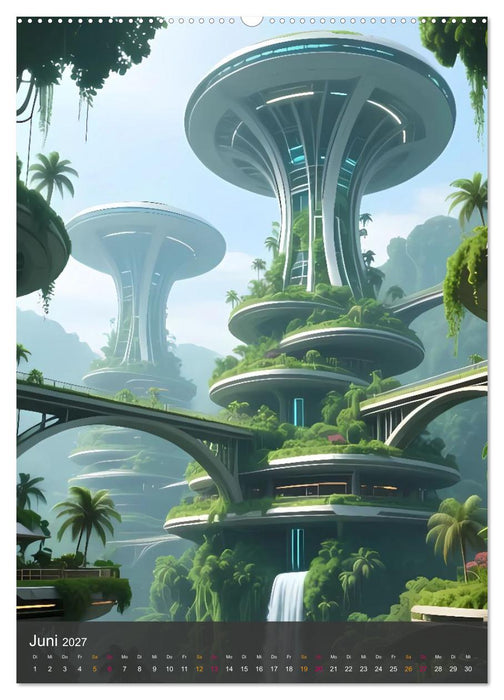 Future Cities – Visionen der Städte von morgen (CALVENDO Premium Wandkalender 2027)
