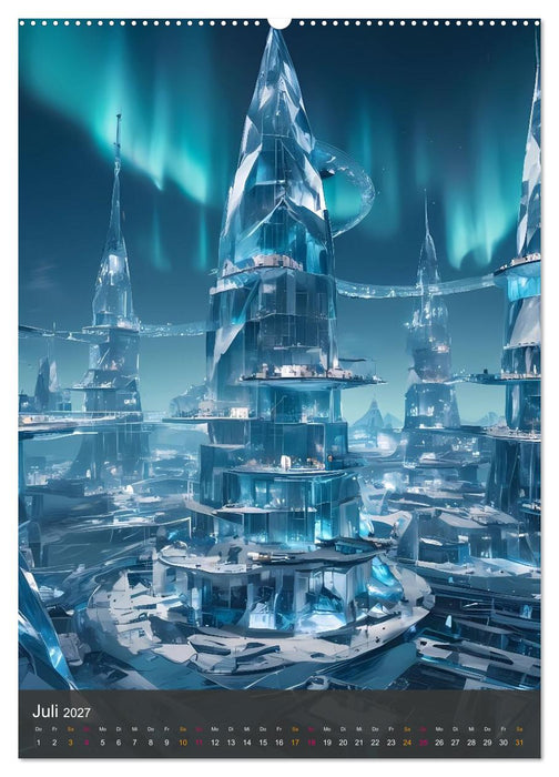 Future Cities – Visionen der Städte von morgen (CALVENDO Premium Wandkalender 2027)